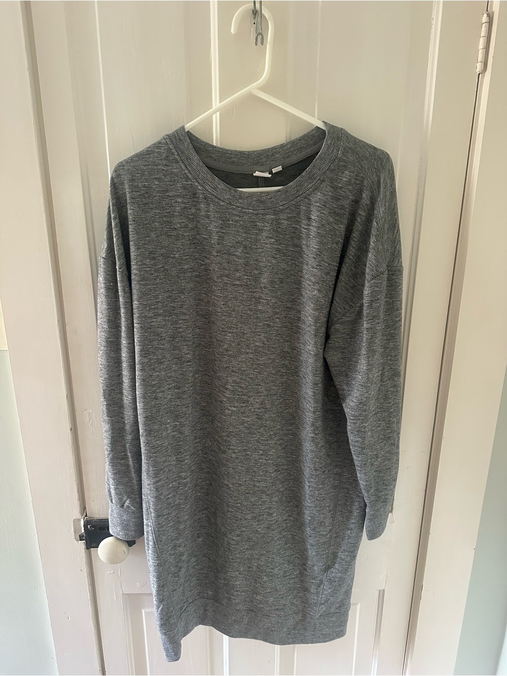 GAP Gray Women's Crewneck Sweatshirt Dress